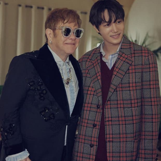 구찌 체크패턴 체스터 필드 오버 코트