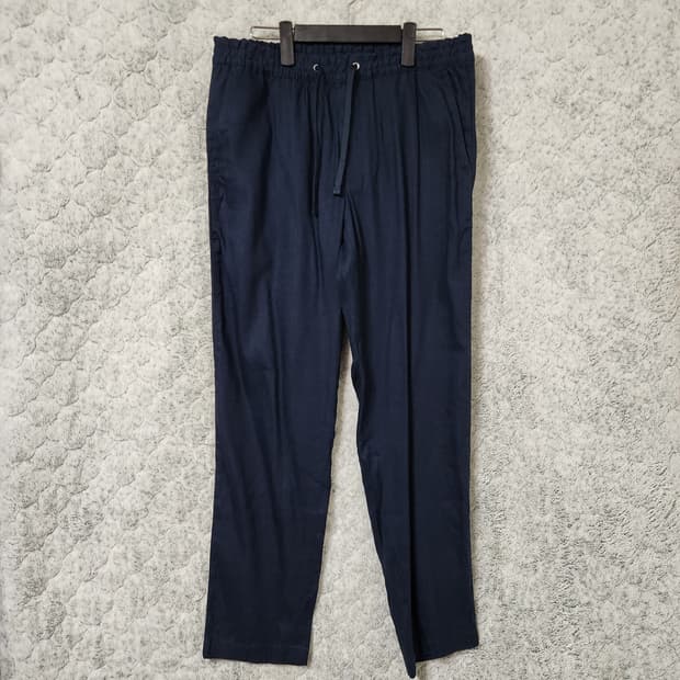 H347 [M] 클럽모나코 한섬 린넨 밴딩 바지