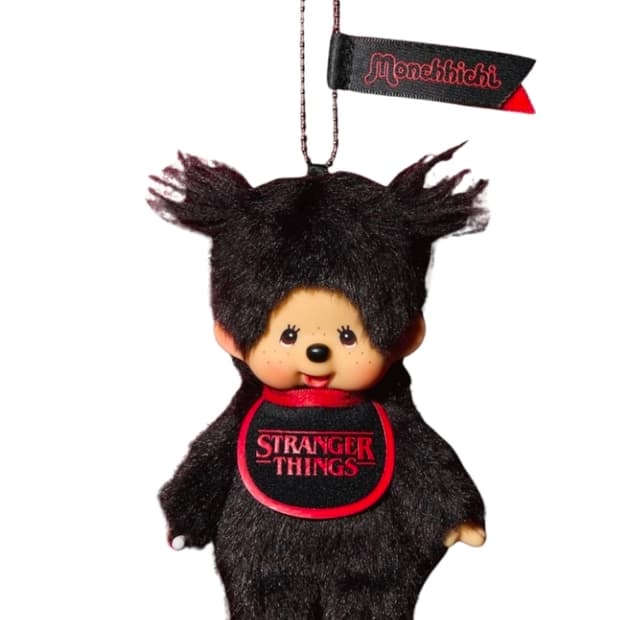 몬치치 x 기묘한 이야기 키 체인 블랙 레드(예약건)