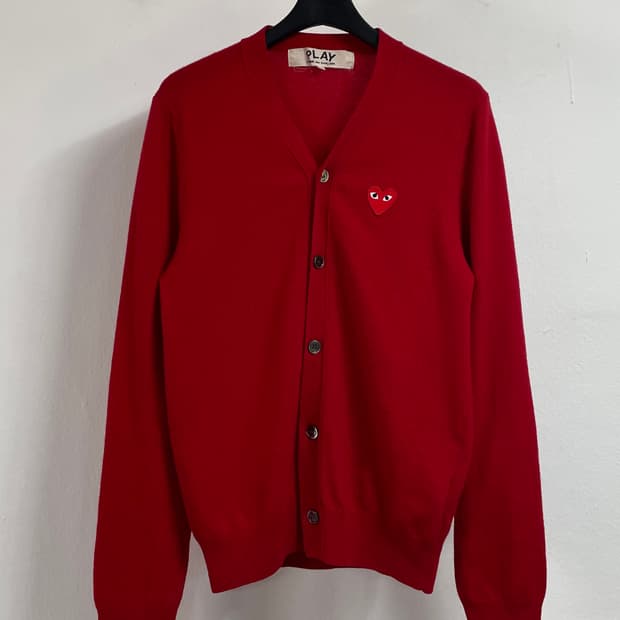 꼼데가르송 와펜 브이넥 울 가디건 (on.07)