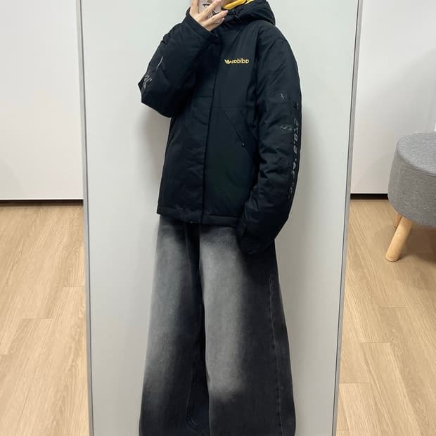 아디다스 어드벤쳐 2in1 덕다운 패딩 자켓