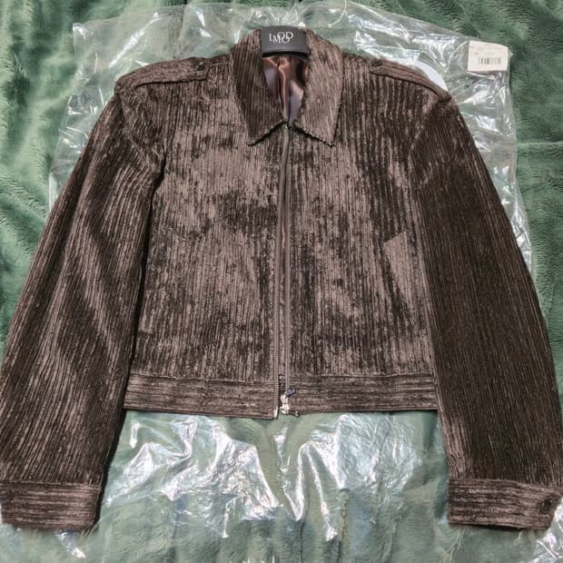 [48] 엘무드 프렌치 코튼 코듀로이 오피서 자켓 브라운