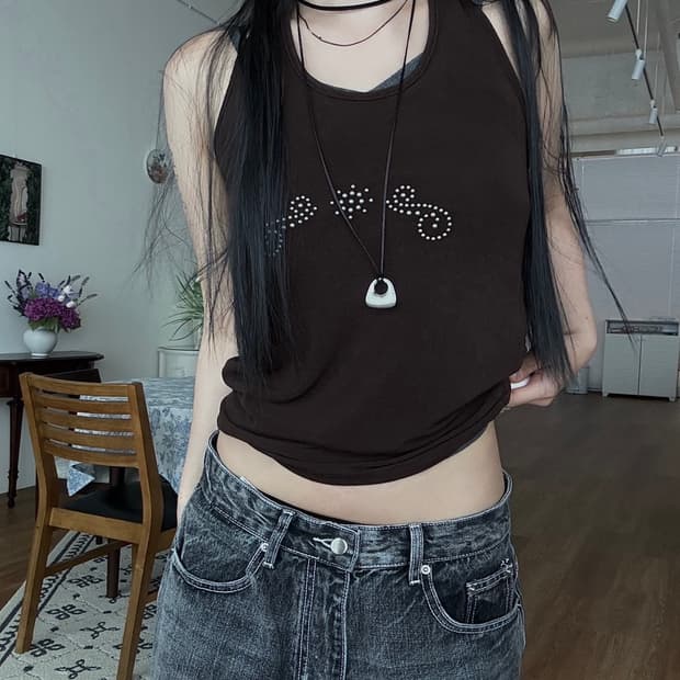 새상품) 심플 레이어드 두줄 초커