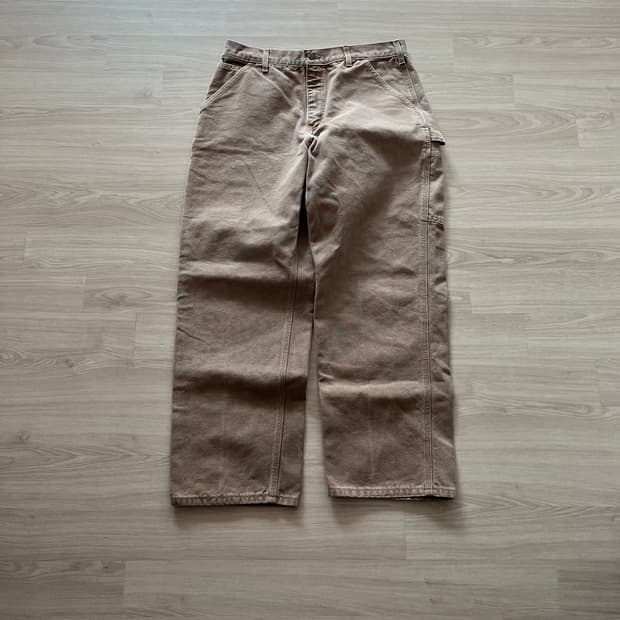 [34X30] 빈티지 usa 칼하트 카펜터팬츠 브라운