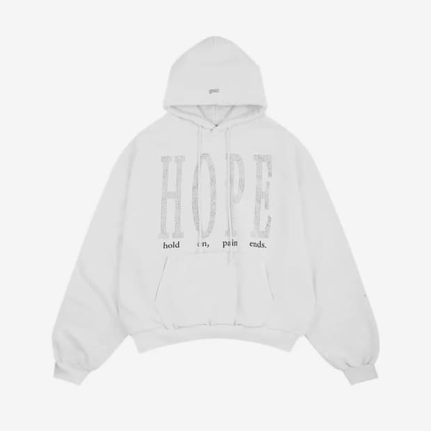 그레일즈 PAIN ENDS HOODIE 후드티 화이트