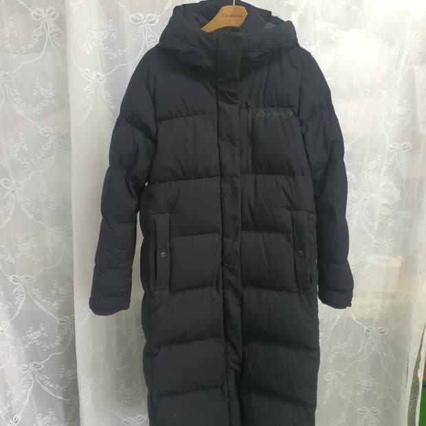 디스커버리 롱패딩 블랙  90