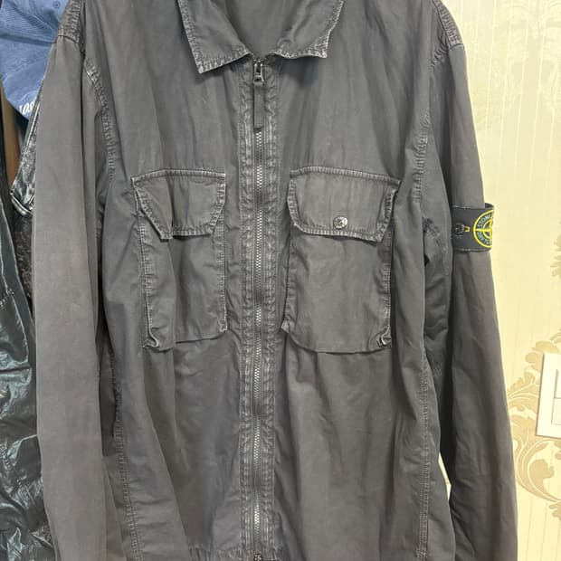 스톤아일랜드 올드이팩트 오버셔츠 블랙 21FW