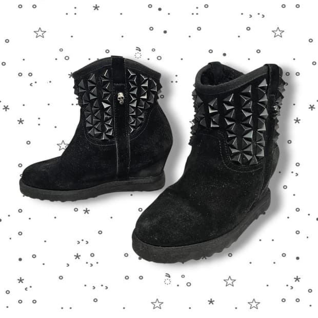 37 Ash 아쉬 스터드 웨지힐 스웨이드 부츠