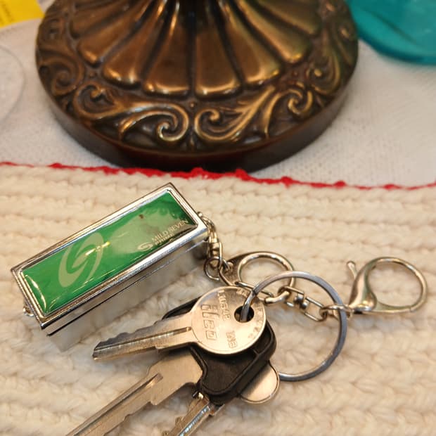 빈티지 마일드세븐  휴대용 재털이 키링