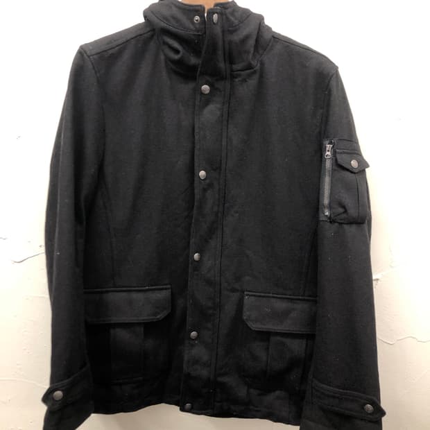 본더치 울 후드 자켓