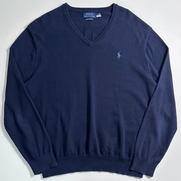 폴로 랄프로렌 네이비 코튼 니트