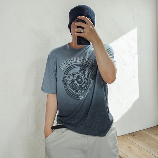 할리데이비슨 반팔티 M0345