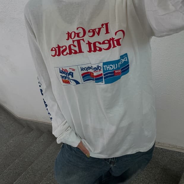 80s 벨튼 펩시 프로모 롱슬리브 [데드스탁]