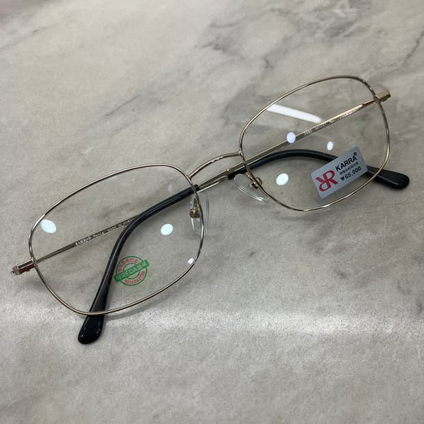 카라 KARRA 골드 소프트 스퀘어 메탈테 안경85