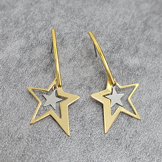 star earrings