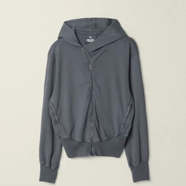EE CURVED HOODED SWEAT ZIP JACKET