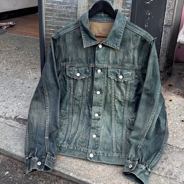 90s Gap 갭 웨스턴 워시드 데님 트러커자켓 