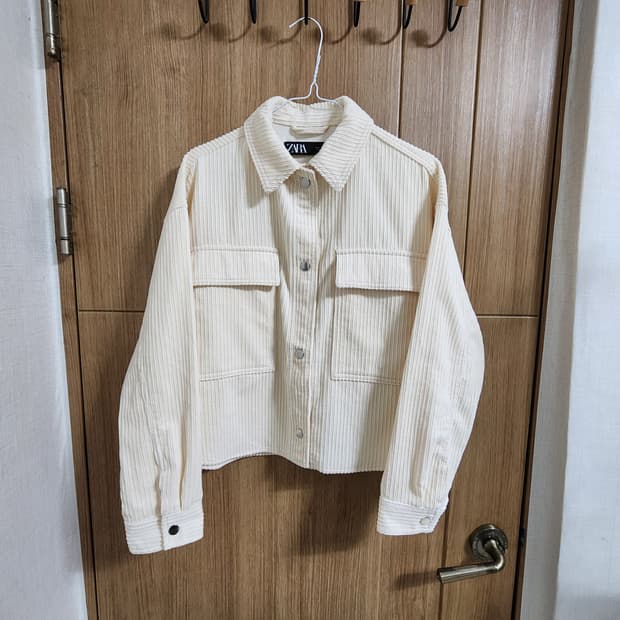 (S)여성 자라 패치 포켓 디테일 코듀로이 재킷