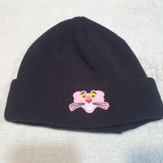 스테레오바이널스 핑크팬더 검정색 비니