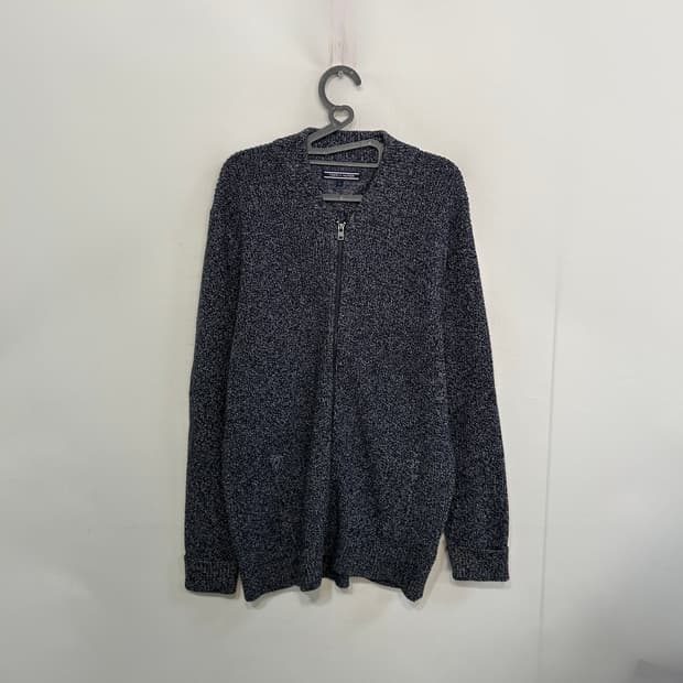 타미힐피거 남성 니트 풀집업 가디건 L 