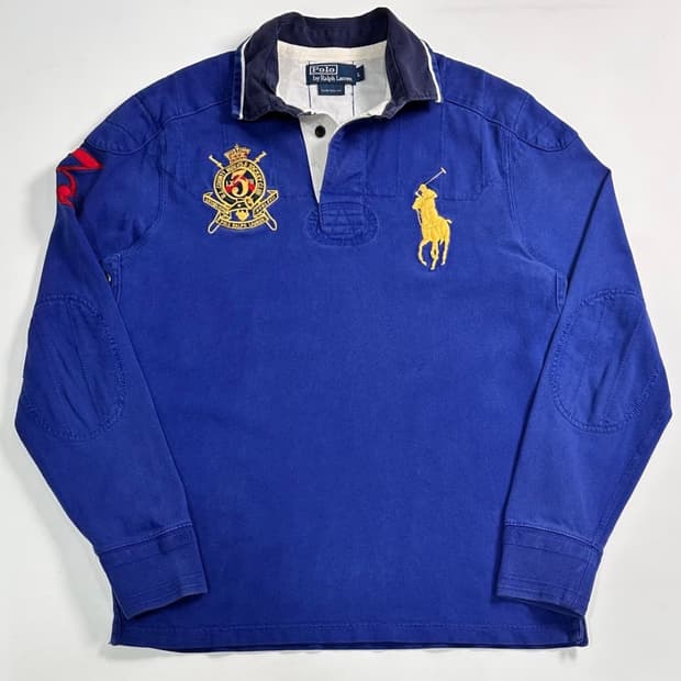 폴로 빅포니 럭비 카라 긴팔티