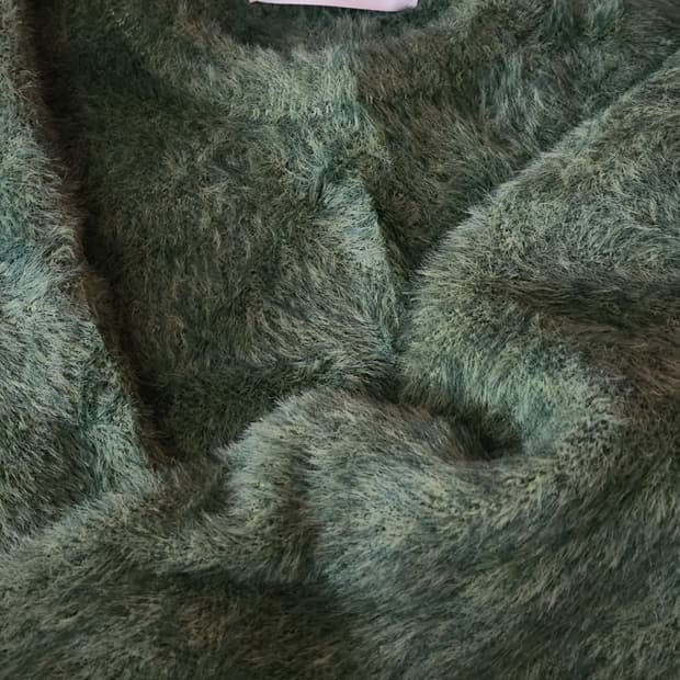 노메뉴얼 헤어리니트 그린 m