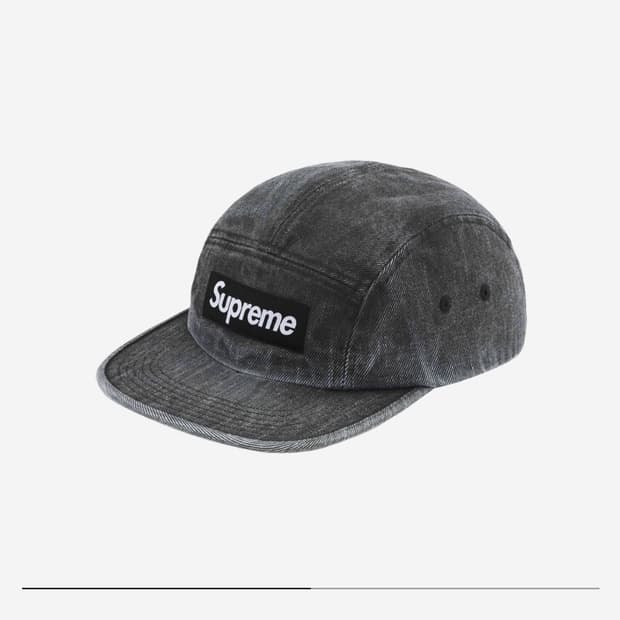 Supreme Coated Denim Camp Cap (24SS)
