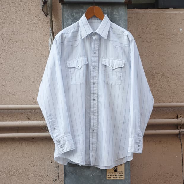 70’s 빈티지 스트라이프 드레스  웨스턴 셔츠