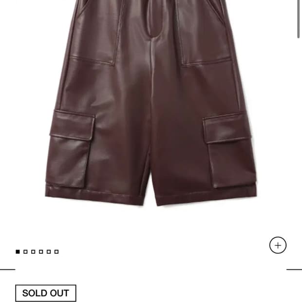 A BATHING APE 가죽팬츠 레더팬츠 버뮤다팬츠