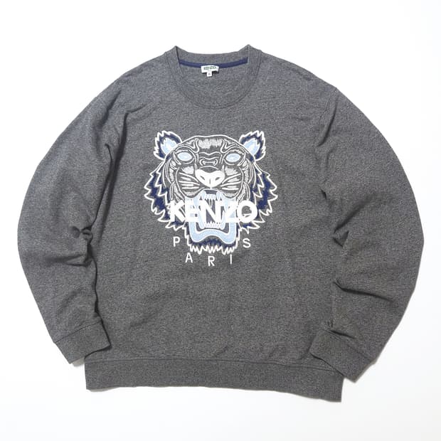 겐조 KENZO 타이거 맨투맨 스웻셔츠 그레이