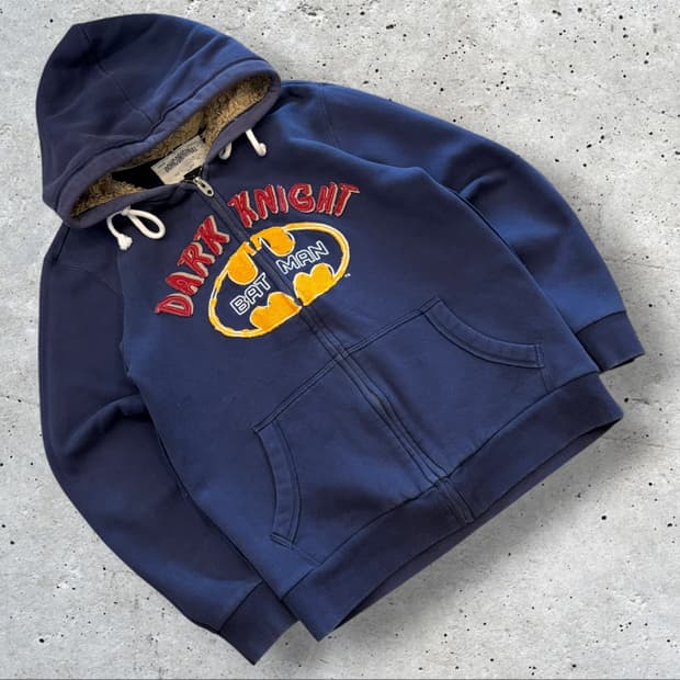 [XL] DOHC 다크나이트 배트맨 후드집업 네이비 D552
