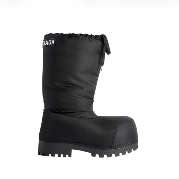 [41-42] 발렌시아가 스키웨어 알래스카 나일론 하이 부츠 블랙