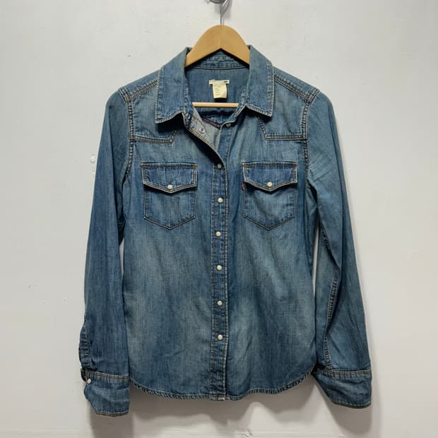 리바이스 여성 데님 셔츠 긴팔 S 