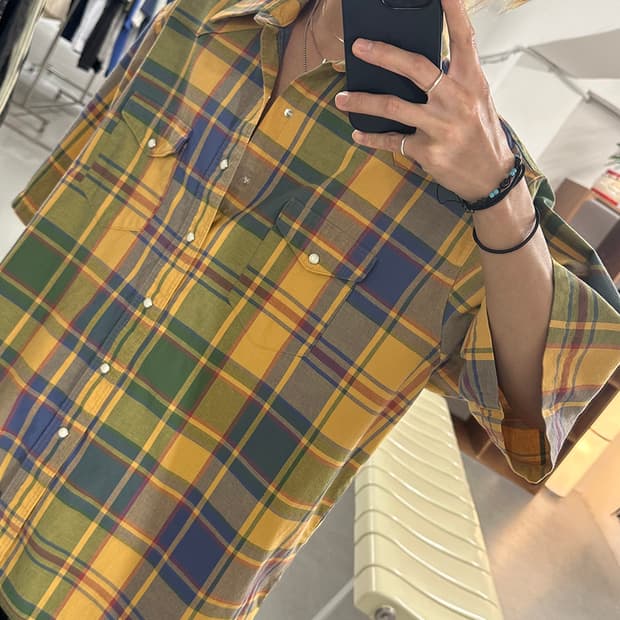 Wrangler Western Check Half Shirt