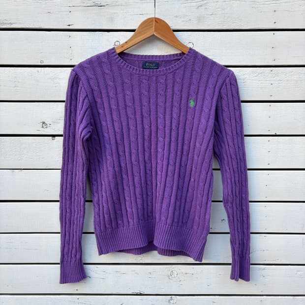 Polo 폴로 케이블 꽈배기 니트