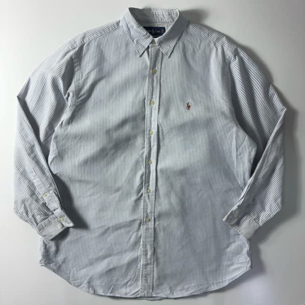 Polo  폴로 랄프로렌 자수 코튼 스트라이프 셔츠 