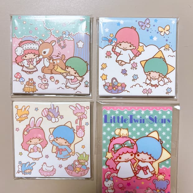 리틀트윈스타 키키라라 도무송 마감 스티커 80장