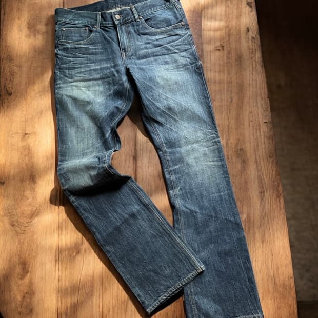 랭글러 x 타케오키쿠치 웨스턴 플레어 데님 팬츠