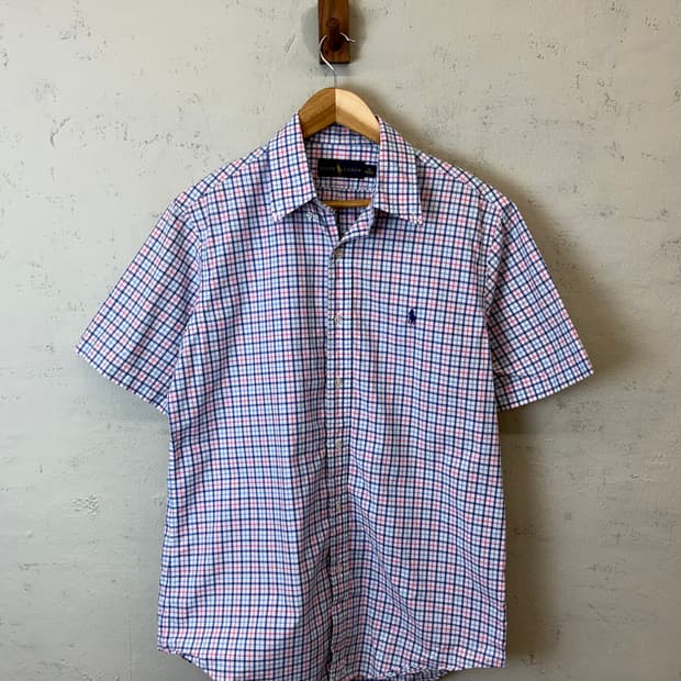 폴로랄프로렌 빈티지 체크 반팔셔츠