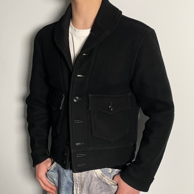 블랙사인 워런티드 숄카라 울 자켓 (on.591)  