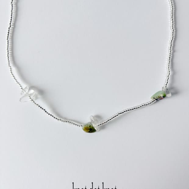 [knot•dot•knot] 3 dots necklace