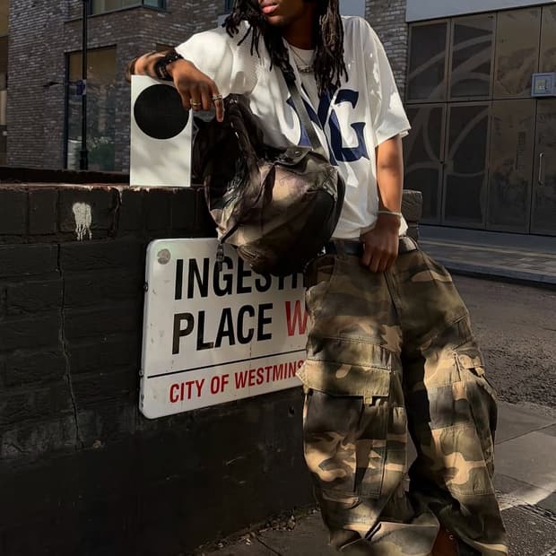 [30] 제이디드 런던 카모 카고 팬츠 jaded london