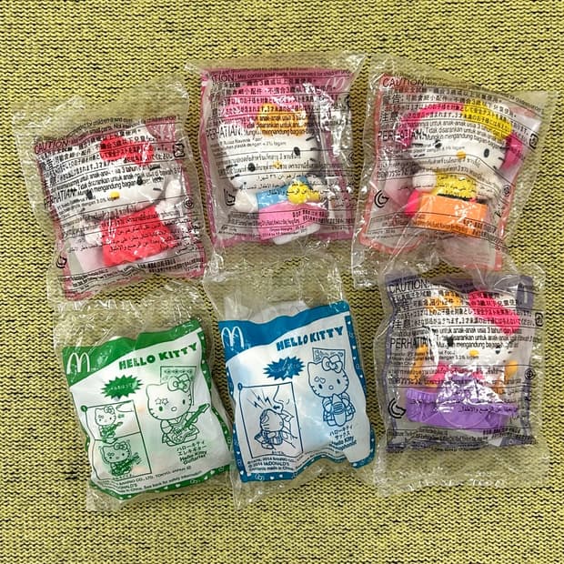 헬로키티 밴드 일본 맥도날드 6종 컴플리트 세트 2014년 희귀 