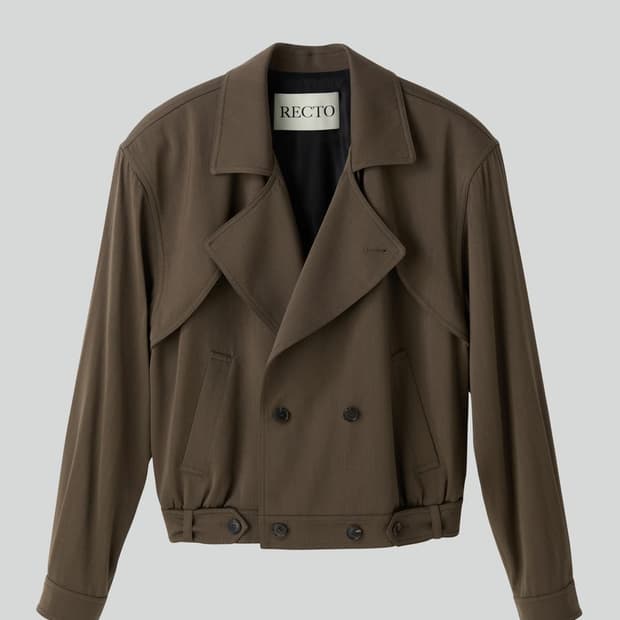 렉토 트렌치 자켓 TRENCH DETAIL WOOL JUMPER