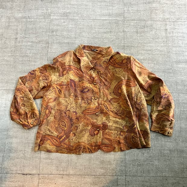 일본빈티지 Titmemoi 오리엔탈보헤미안 복고풍 블라우스자켓