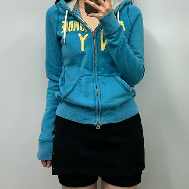 아베크롬비 y2k 와투케 블루 후드집업