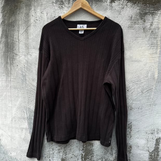 ~00‘s Armani Exchange ribbed knit top