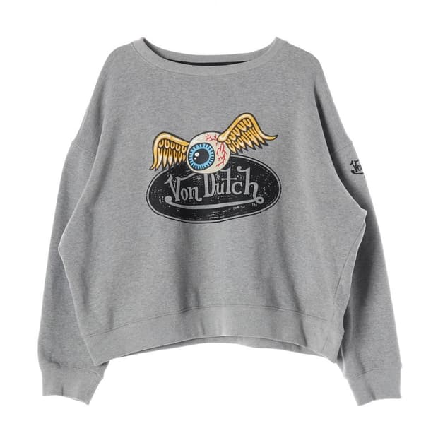 더치 플라잉 아이볼 그래픽 기모 맨투맨 XL