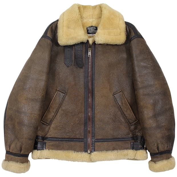 1980s US Sheepskin B-3 무톤 플라이트 자켓 빈티지 미제