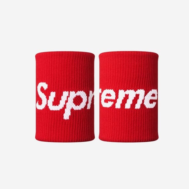 슈프림 x 나이키 NBA 손목 밴드 레드 